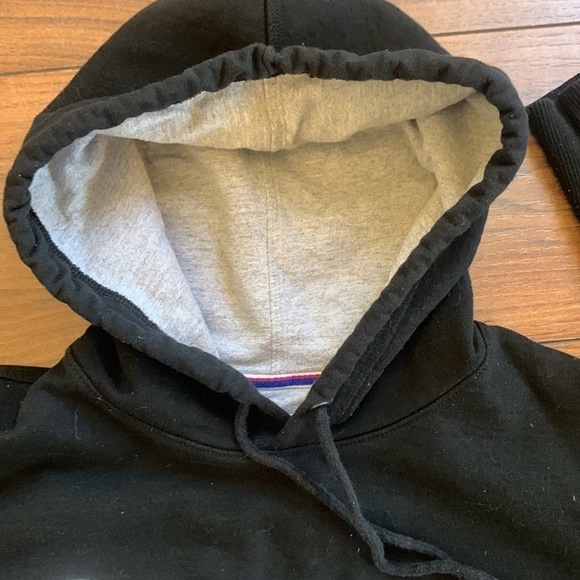 Champion Black Hooded Pullover Sweatshirt Size Medium‎ - Picture 4 of 6